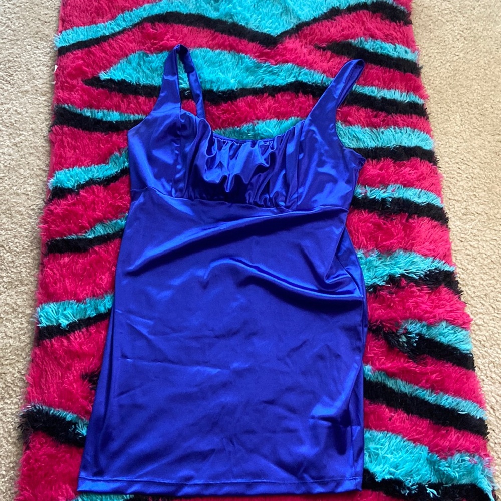 Blue Satin dress